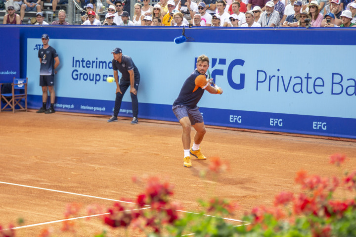 Last Man Standing - Stan Wawrinka is the last Swiss player in the EFG Gstaad Open (photo: AvS)