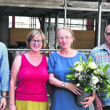 Vielleicht sogar eine Goldgrube - Der Vorstand des Vereins «Leo’s Gastronomie» (v. l.): Samuel Stutz, Barbara Oswald, Präsidentin Monika Küng und Walter Minder.