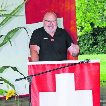 Höchster Aargauer Turner als Festredner - Er lebt in Dottikon, wirkt aber als Präsident des Aargauischen Turnverbandes für den ganzen Kanton: Jörg Sennrich. Bild: tre