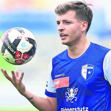 Richner, der Rückkehrer - Der frühere FC-Wohlen-Junior Joêl Richner ist während seiner Zeit beim SC Zofingen gereift. Dementsprechend geniesst er ein anderes Standing im Team. «Ich spüre das Vertrauen von Trainer Piu», sagt er. Bild: Alexander Wagner