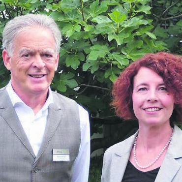 Mit Respekt und Wertschätzung - Gegenwart und Zukunft: Marcel Lanz und Andrea Beetschen. Bild: mo