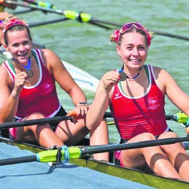 Bronze nach schnellem Rennen - Olivia Roth (hinten) holt Bronze an der U23-Weltmeisterschaft im Doppelzweier.