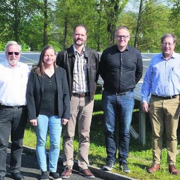 Spürbar weniger Regen - Der neue Vorstand (v. l): Klemenz Hegglin, Sandra Lehmann, Christoph Meyer, Präsident Arsène Perroud und Robert Dahinden. Bild: zg