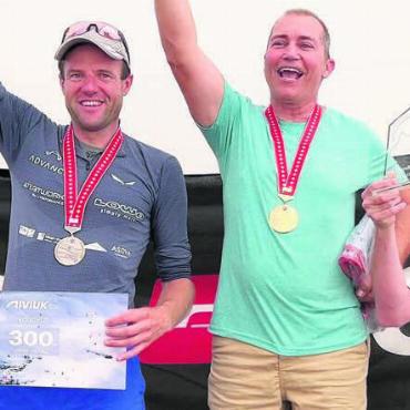 Routinier holt Gold - Alfredo Studer (Mitte) holt sich den Schweizer-Meister-Titel. Bild: zg