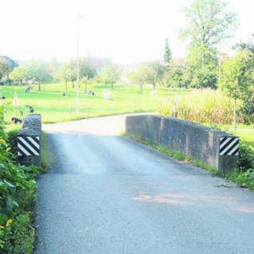 Runden Tisch einberufen - Wie die baufällige Brücke ersetzt werden soll, darüber wird schon lange diskutiert. Jetzt will der Gemeinderat zwei Varianten ausarbeiten. Bild: chh