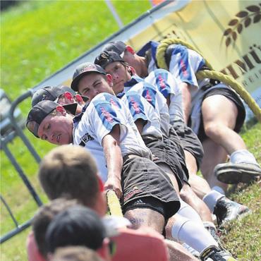 «Seil auf» für tollen Heimevent - Volle Kraft am Seil.