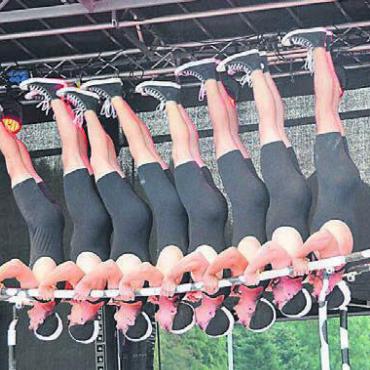 Grandios gefeiert - Die Barrengruppe «Konterschwung» sorgte für grosses Staunen.