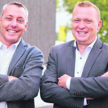 Neu mit einem Standort in der Zentralschweiz - Stefan Mathys (links), CEO von Winkler Livecom, und Lukas Oehen, Leiter des neuen Standorts in Rothenburg LU. Bild: pd