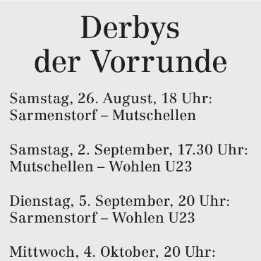 Derbys, Emotionen und Wiedersehen