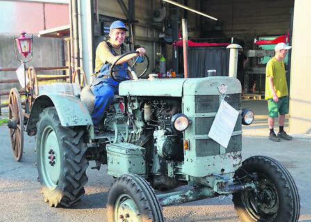Der 70-jährige Hanomag-Traktor wird nur zu speziellen Gelegenheiten angelassen.