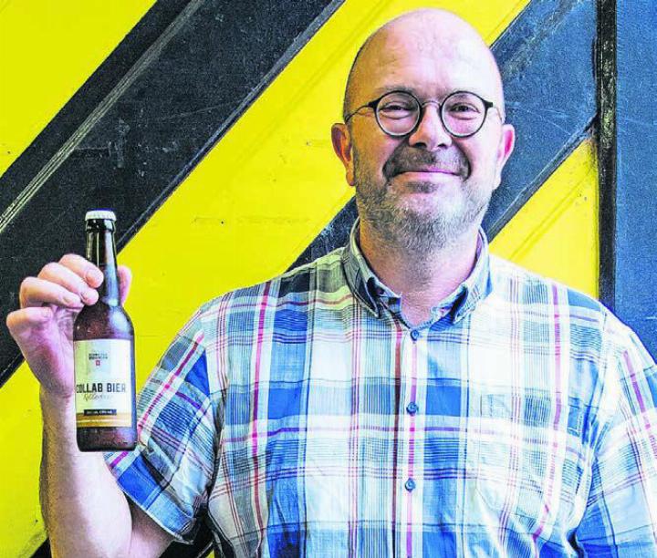 Otto Sorg und seine Brauerei Erusbacher & Paul AG in Villmergen steuerte einiges zum gemeinsamen Bier bei. Bild: pd
