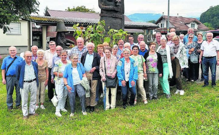 Der Josefsverein Niederwil geniesst den Jahresausflug. Bild: zg