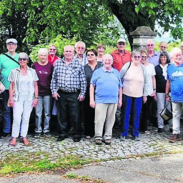 Im Westen unterwegs - Die Männerchormitglieder und ihre Bekannten genossen einen wunderbaren Tag. Bild: zg