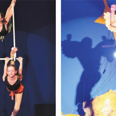Fantastische Geschichten - Im Arabas Cirque Jeunesse (links) und im Jugend Circus Biber wollen die Artistinnen und Artisten mit ihren Leistungen hoch hinaus. Bilder: as / Roger Wetli