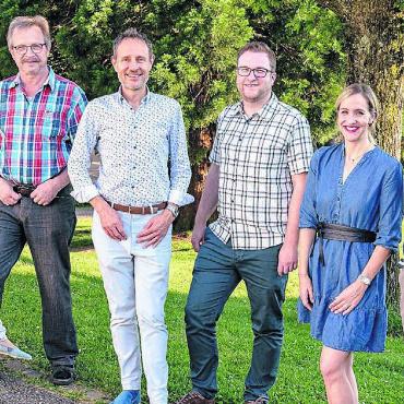 Klein, aber mit vollem Programm - Das OK freut sich auf ein grandioses Fest: (v.l.) Sara McLean, Roland Leu, André Huber, Kevin Tobler, Stefanie Köpfli und Markus Kunz. Bild: zg