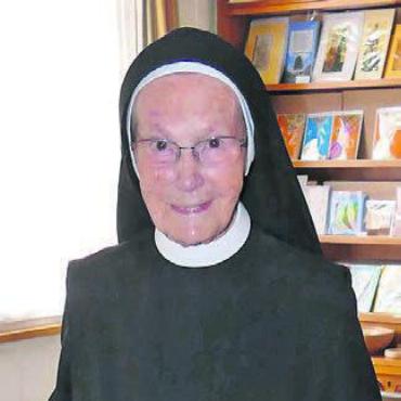 Seltene Feierlichkeiten im Kloster - Schwester Maria Adelheid Moser. Bild: tre