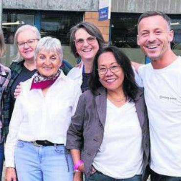 Innert Kürze gelernt - Marcus Mnerinsky leitete den Linedance-Workshop. Bild: zg