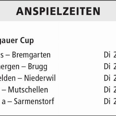 ANSPIELZEITEN