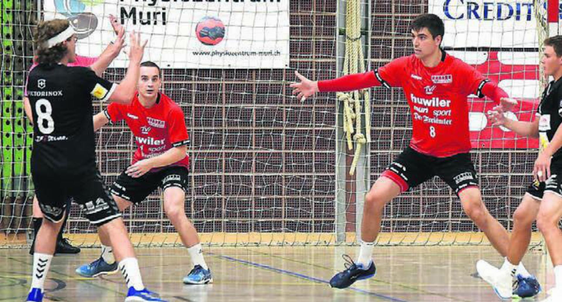 Dominik Lang (rechts, fünf Tore) wurde zum «Best Player» ausgezeichnet. Bild: tvm