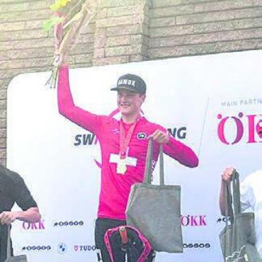 Titel für Joner Downhill-Talent - Schweizer Meister und demnächst auch WM-Teilnehmer: Mike Huter. Bild: zg