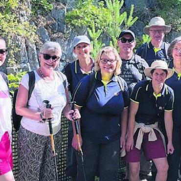 Imposante Natur - Die Samariter und Samariterinnen genossen schöne Stunden in der Westschweiz. Bild: zg