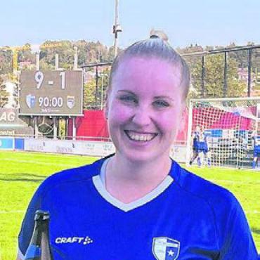 Sieg und kein Losglück - Jasmin Hochstrasser erzielte eines der neun Wohler Tore. Bild: zg