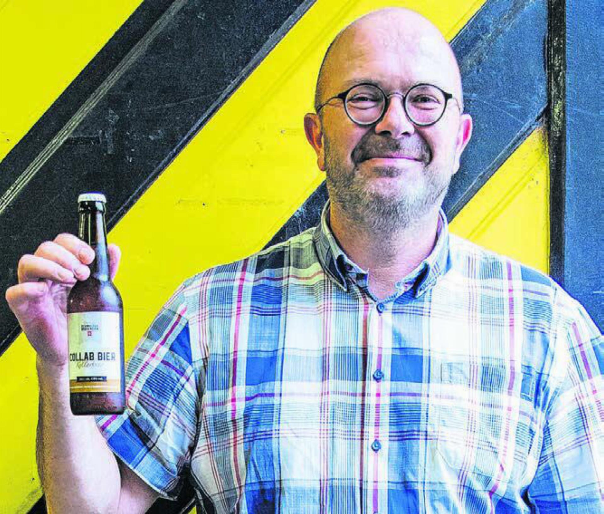 Otto Sorg und seine Brauerei Erusbacher & Paul AG in Villmergen steuerte einiges zum gemeinsamen Bier bei. Bild: pd