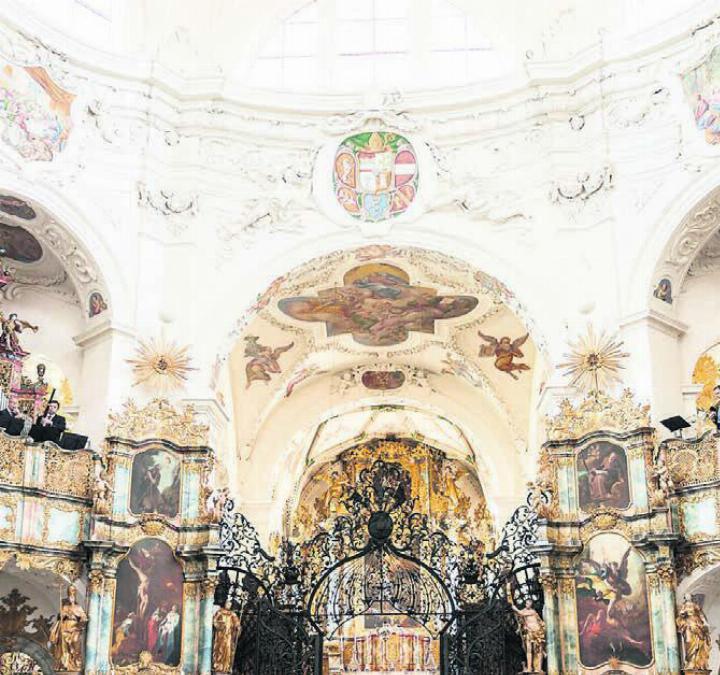 Mehrchörige venezianische Instrumentalmusik wird in der Klosterkirche in Muri zu hören sein. Bild: zg