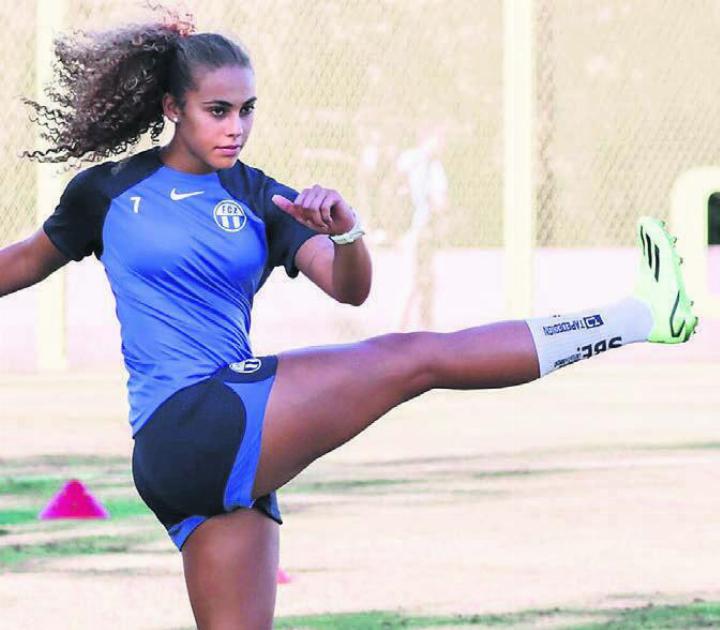 In der Vorbereitung mit den Frauen des FC Zürich: Alayah Pilgrim. Bild: FCZ-Frauen