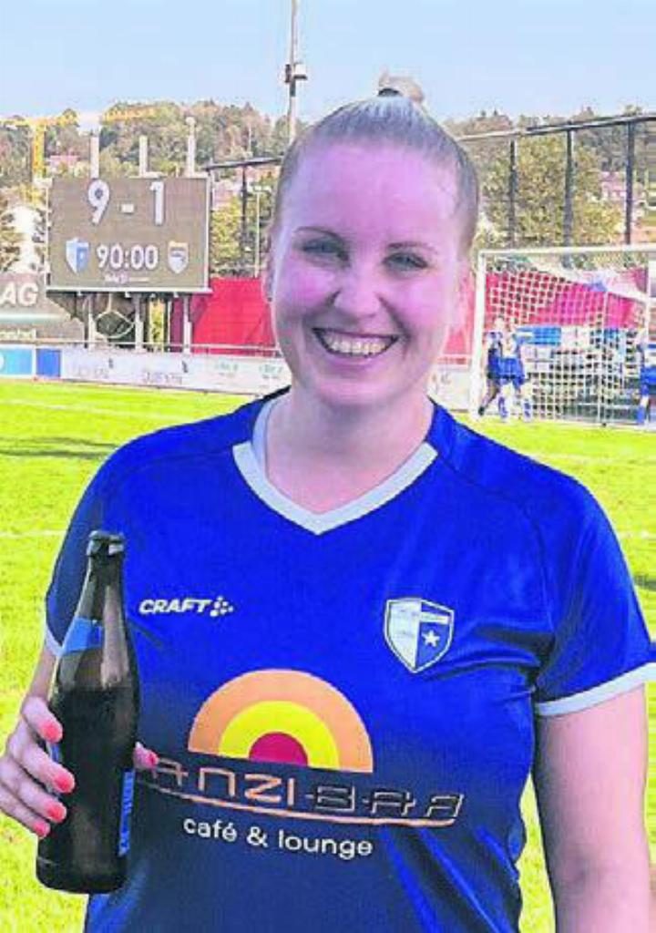 Jasmin Hochstrasser erzielte eines der neun Wohler Tore. Bild: zg
