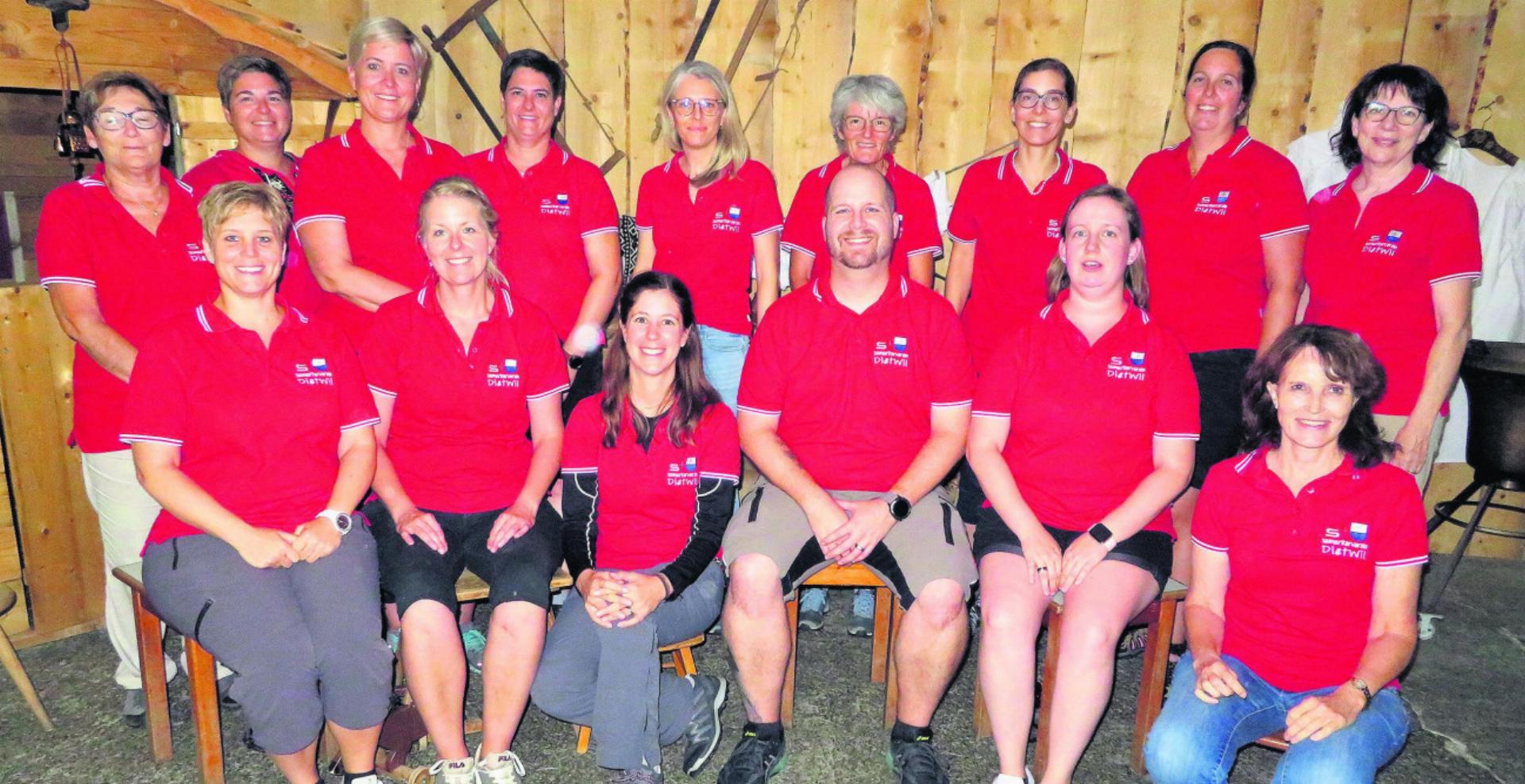 Die Dietwiler Samariter im Eventgasthof «Urchig» – schön war es. Foto: zVg