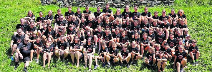 Eine intensive und sportlich fordernde Woche voller Abenteuer erlebte der Turnverein Auw im Wallis. Foto: zVg