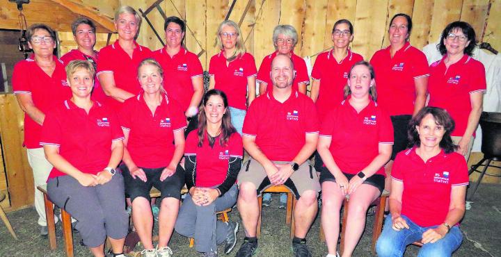 Die Dietwiler Samariter im Eventgasthof «Urchig» – schön war es. Foto: zVg