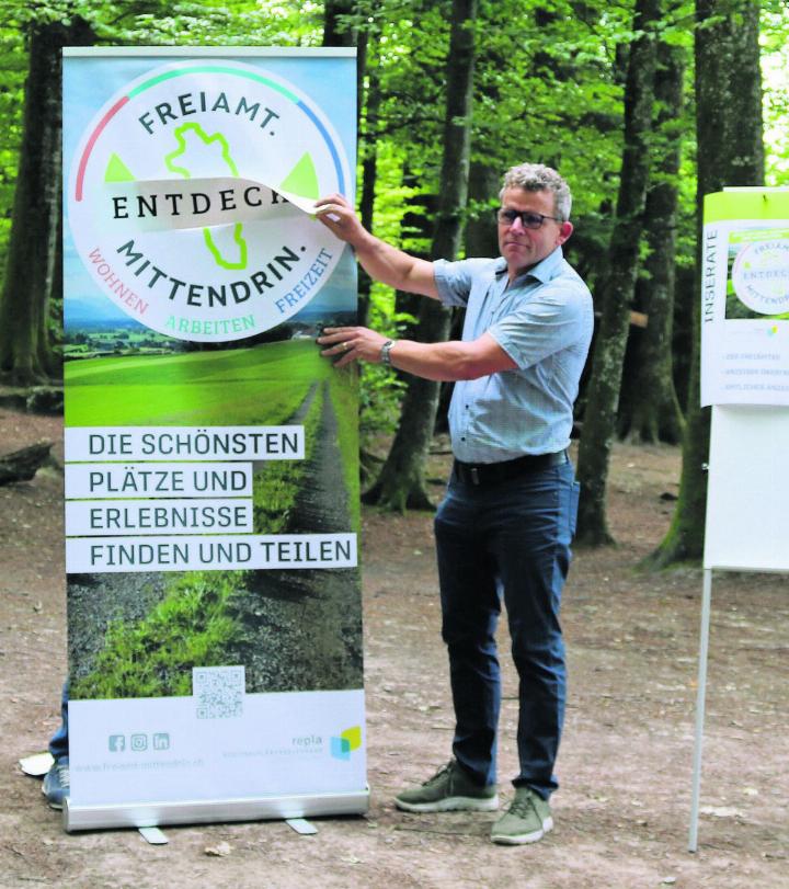 Rainer Heggli ist von der Kampagne «Entdecke Freiamt. Mittendrin.» begeistert.