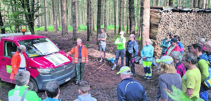 Informationen Leiter von Waldkommunal, Stefan Staubli. Fotos: zVg